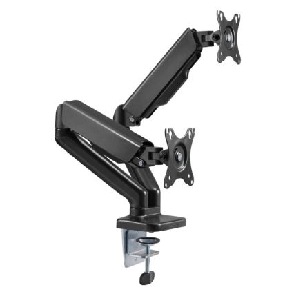 MK FLORIA MKF-21DP113S2 - Nastaviteľný držiak pre dva 32 monitory, čierny