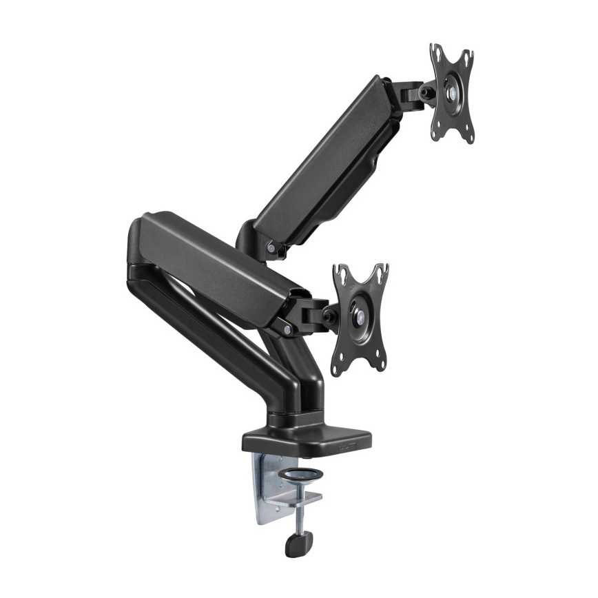 MK FLORIA MKF-21DP113S2 - Nastaviteľný držiak pre dva 32 monitory, čierny