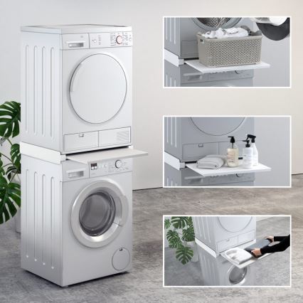 MK FLORIA MKF-23MZ601 - Medzikus pre práčku a sušičku s výsuvom 60 cm biela