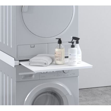 MK FLORIA MKF-23MZ601 - Medzikus pre práčku a sušičku s výsuvom 60 cm biela