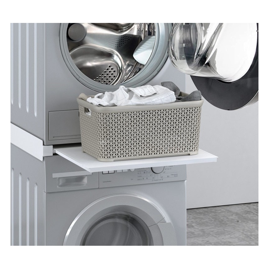 MK FLORIA MKF-23MZ601 - Medzikus pre práčku a sušičku s výsuvom 60 cm biela