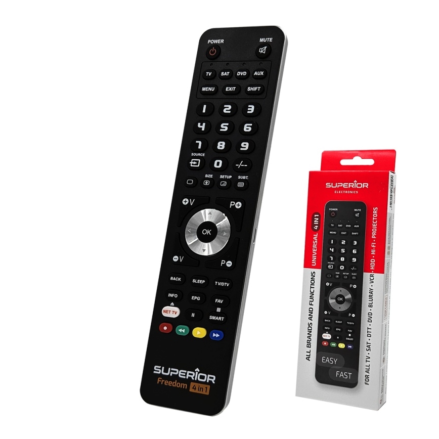 MK FLORIA Superior FREEDOM 4v1 USB - Diaľkový ovládač 4v1 USB