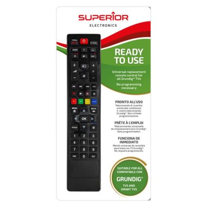 MK FLORIA Superior RC UNI TV Grundig - Náhradný diaľkový ovládač pre TV značky Grundig