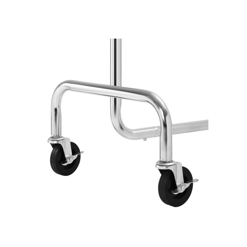 Mobilný stojací vešiak JEAN strieborný