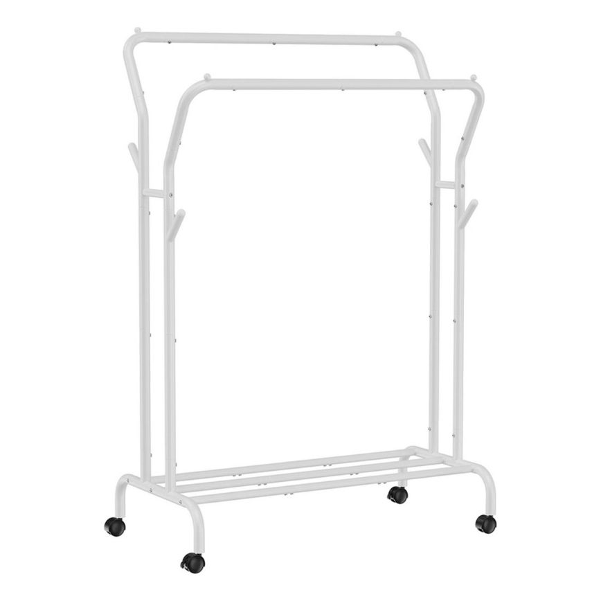 Mobilný stojanový vešiak LINEA biely