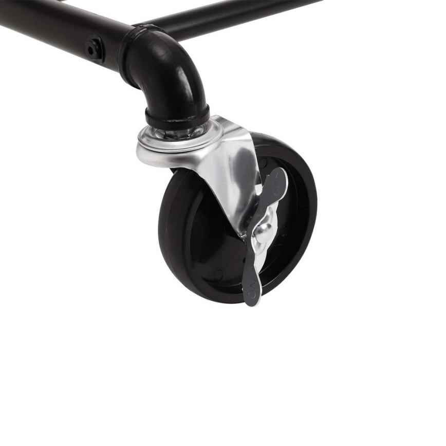 Mobilný stojanový vešiak LINEA čierny