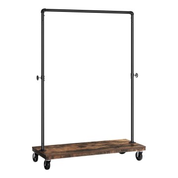 Mobilný stojanový vešiak LINEA hnedá/čierna