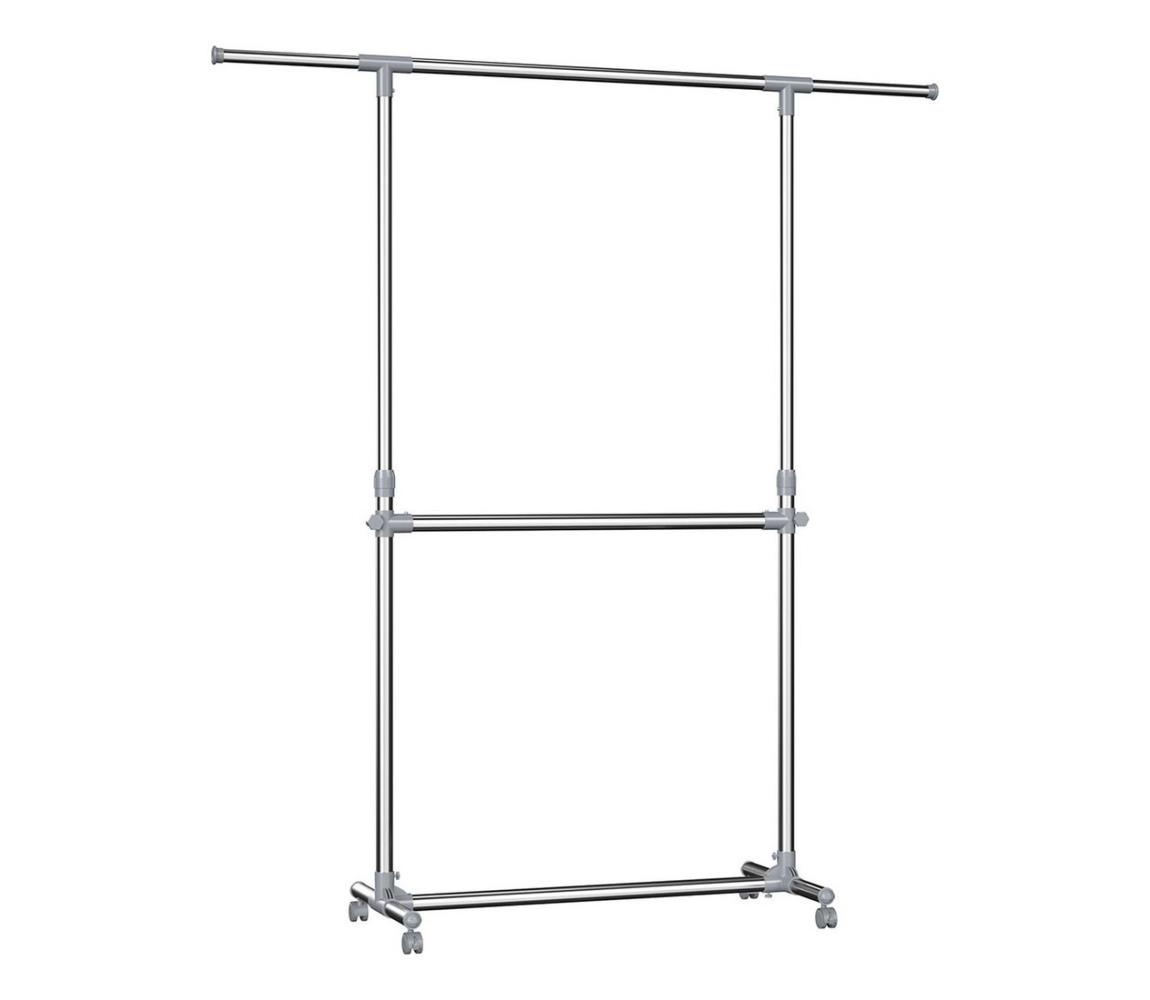 Mobilný stojanový vešiak LINEA strieborný LLR401