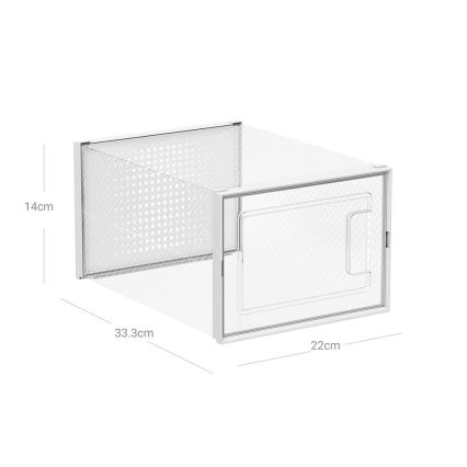 Modulárny regál s priehradkami BOXIFY biely