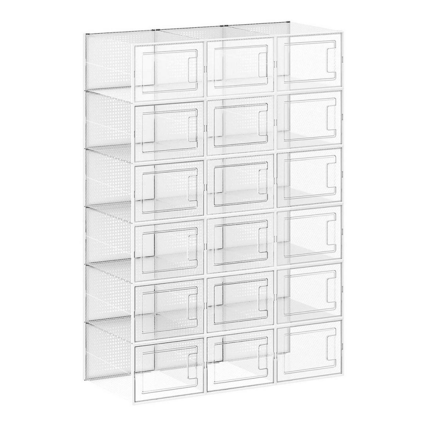 Modulárny regál s priehradkami BOXIFY biely