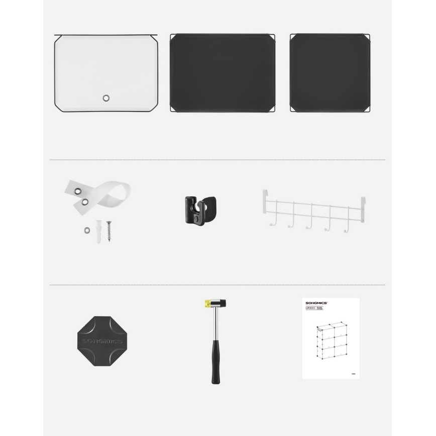 Modulárny regál s priehradkami BOXIFY čierny