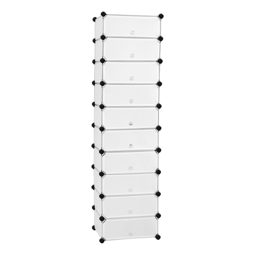 Modulárny regál so zásuvkami BOXIFY, biely