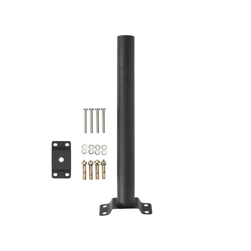 Montážny držiak BASE pre vonkajšie osvetlenie, priemer 48 mm, čierny