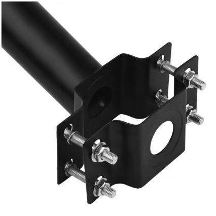 Montážny držiak BASE pre vonkajšie osvetlenie, priemer 48 mm, čierny