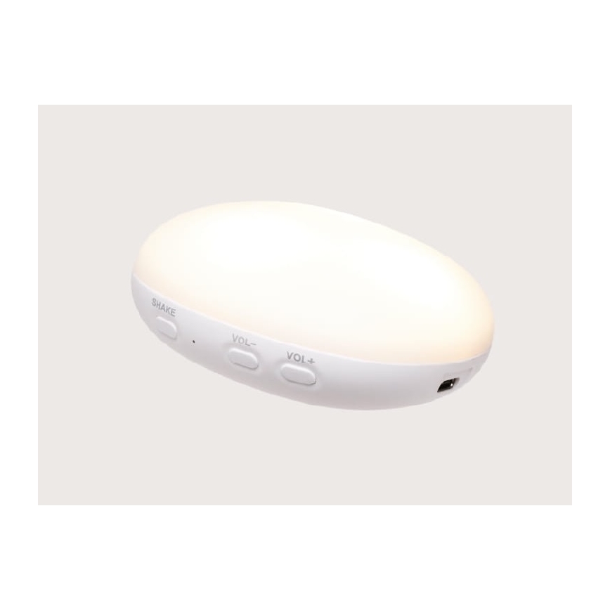 Moonie - uspávací plyšák s melódiou a svetlom tuleň Organic Polar