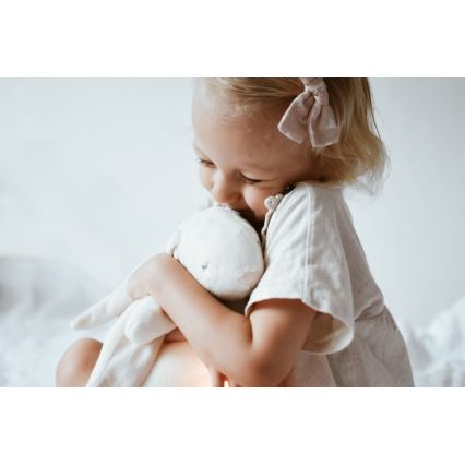 Moonie - Uspávadlo s melódiou a svetlom zajačik 2.0 organic polar