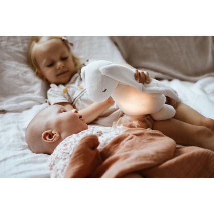 Moonie - Uspávadlo s melódiou a svetlom zajačik 2.0 organic polar