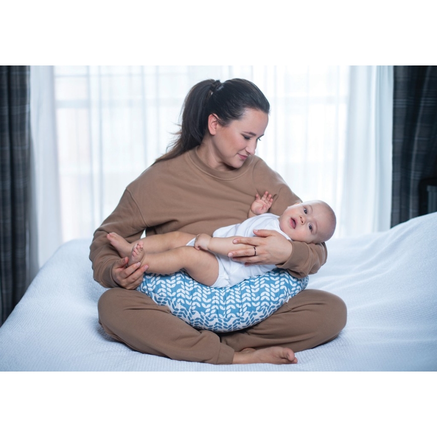 MOTHERHOOD - Dojčiaci vankúš CLASSICS modrá