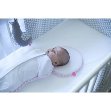 MOTHERHOOD - Ergonomický stabilizačný vankúšik pre novorodenca CLASSICS ružová
