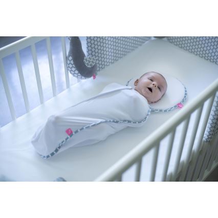 MOTHERHOOD - Zavinovačka Zip & swaddle CLASSICS 2,5-5 kg modrá