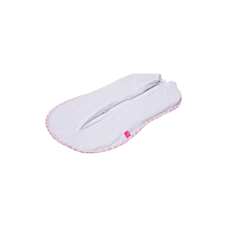 MOTHERHOOD - Zavinovačka Zip & swaddle CLASSICS 2,5-5 kg ružová