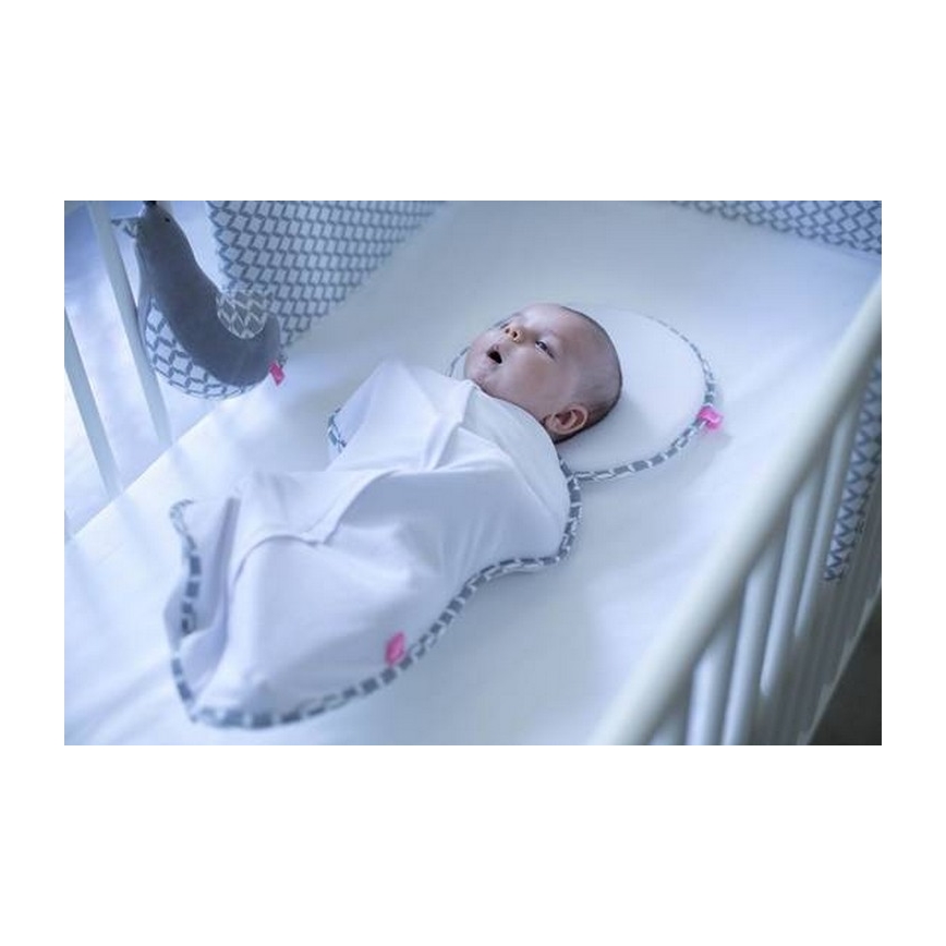 MOTHERHOOD - Zavinovačka Zip & swaddle CLASSICS 2,5-5 kg šedá