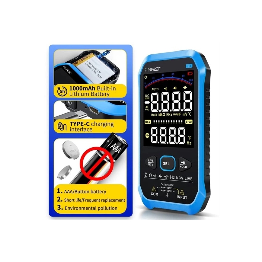 Multimeter 1000 mAh 5V