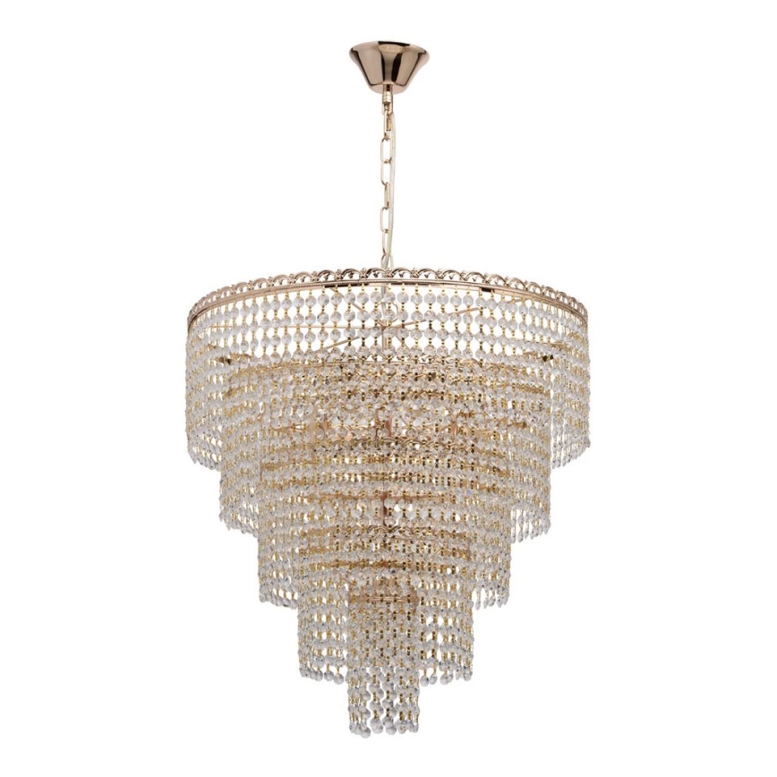MW-LIGHT - Krištáľový luster na reťazi CRYSTAL 10xE14/60W/230V