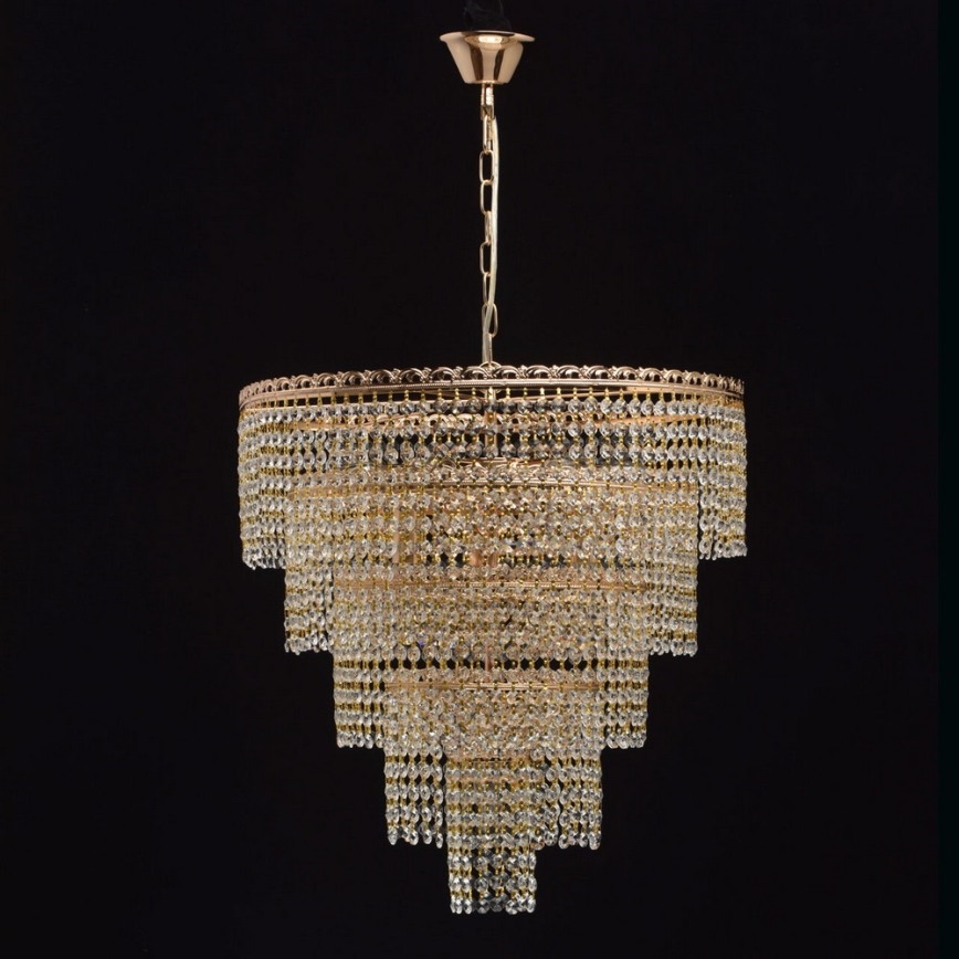 MW-LIGHT - Krištáľový luster na reťazi CRYSTAL 10xE14/60W/230V