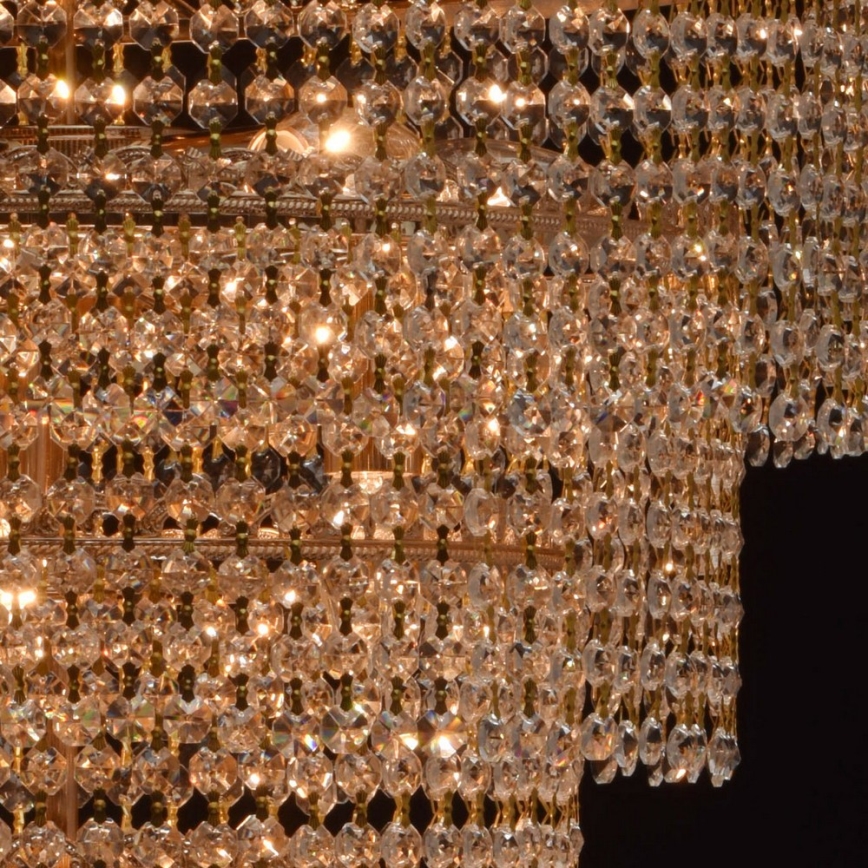 MW-LIGHT - Krištáľový luster na reťazi CRYSTAL 10xE14/60W/230V
