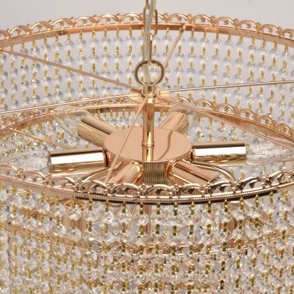 MW-LIGHT - Krištáľový luster na reťazi CRYSTAL 10xE14/60W/230V