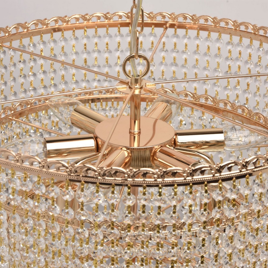 MW-LIGHT - Krištáľový luster na reťazi CRYSTAL 10xE14/60W/230V