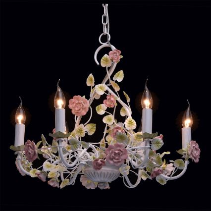MW-LIGHT - Luster na reťazi FLORA PROVENCE 6xE14/40W/230V