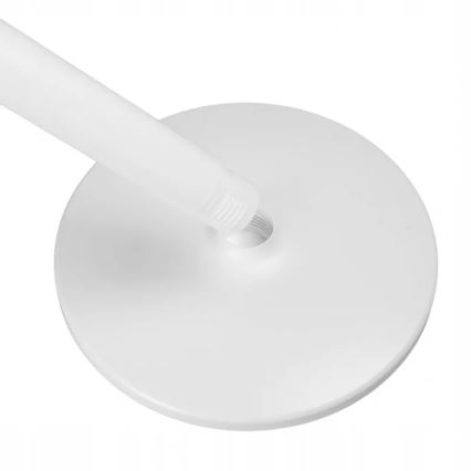 LED nabíjací stojanový ventilátor s LED osvetlením LED/4,8W/5V USB 7200 mAh biela + diaľkové ovládanie