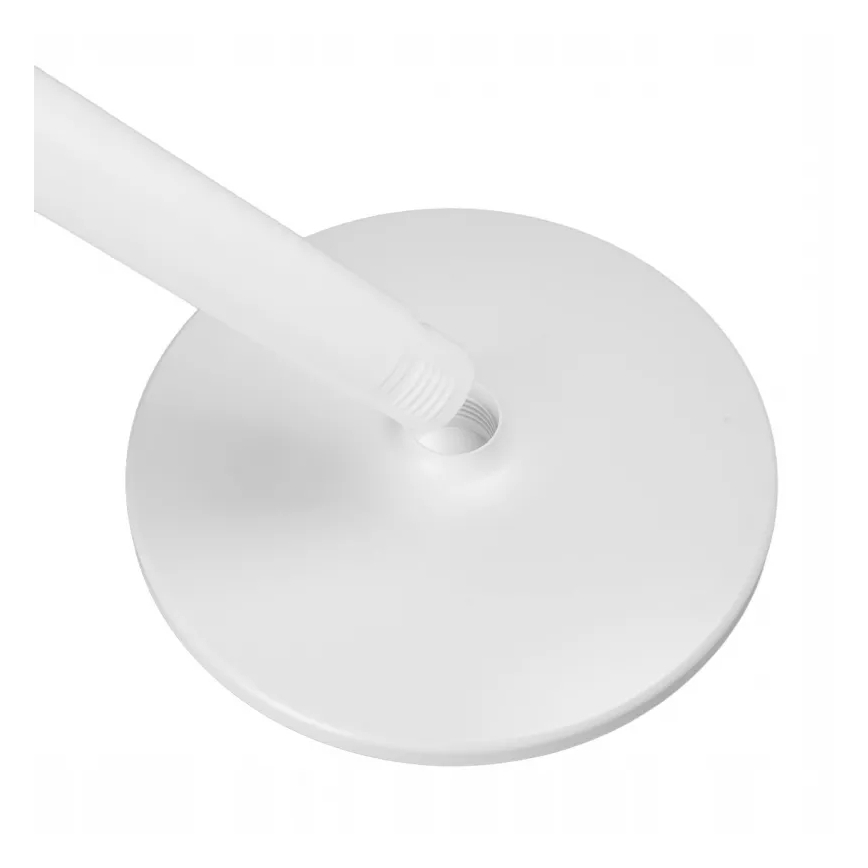 LED nabíjací stojanový ventilátor s LED osvetlením LED/4,8W/5V USB 7200 mAh biela + diaľkové ovládanie