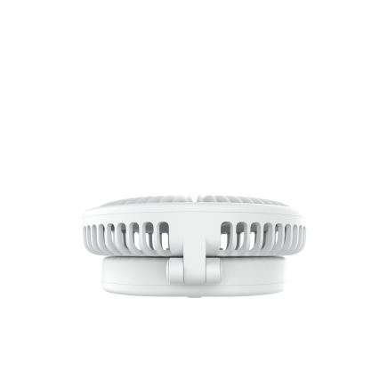 Nabíjací stolný ventilátor 10W/5V 2400 mAh biela