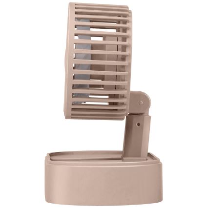 Nabíjací stolný ventilátor 3,7V 1200 mAh ružový