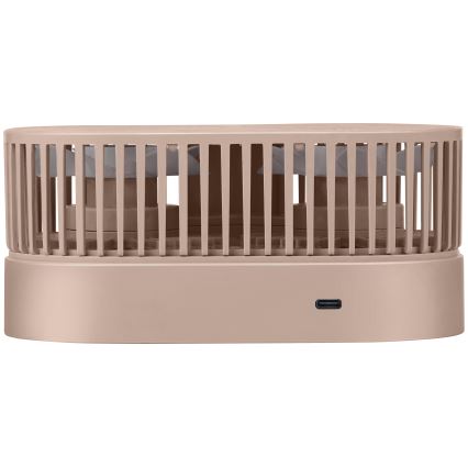 Nabíjací stolný ventilátor 3,7V 1200 mAh ružový