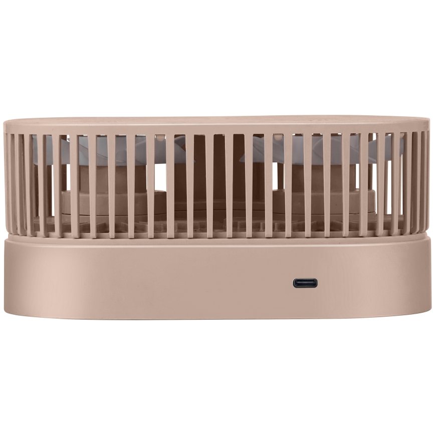 Nabíjací stolný ventilátor 3,7V 1200 mAh ružový