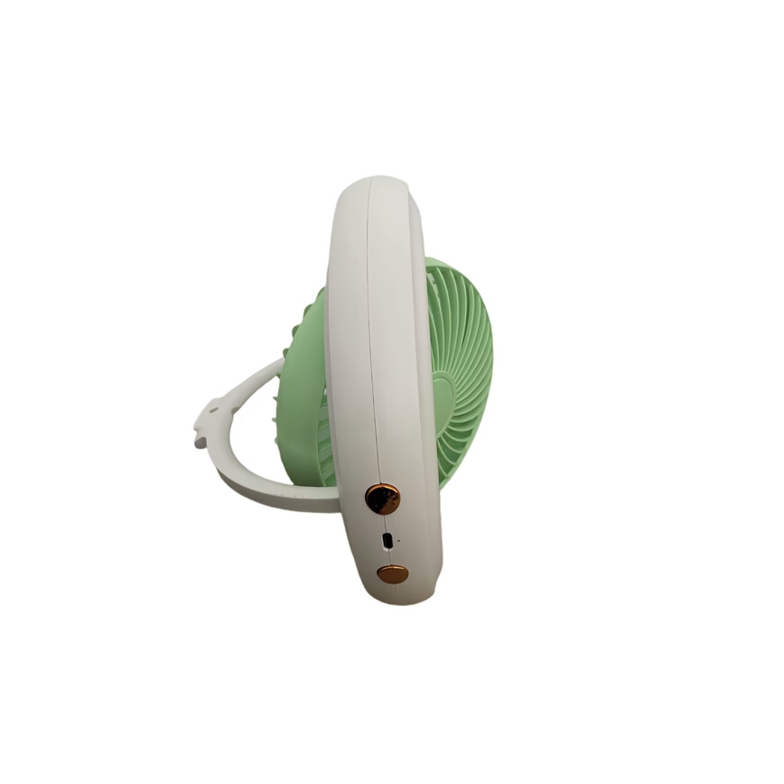 Nabíjací stolný ventilátor 4W/5V 1200 mAh biely
