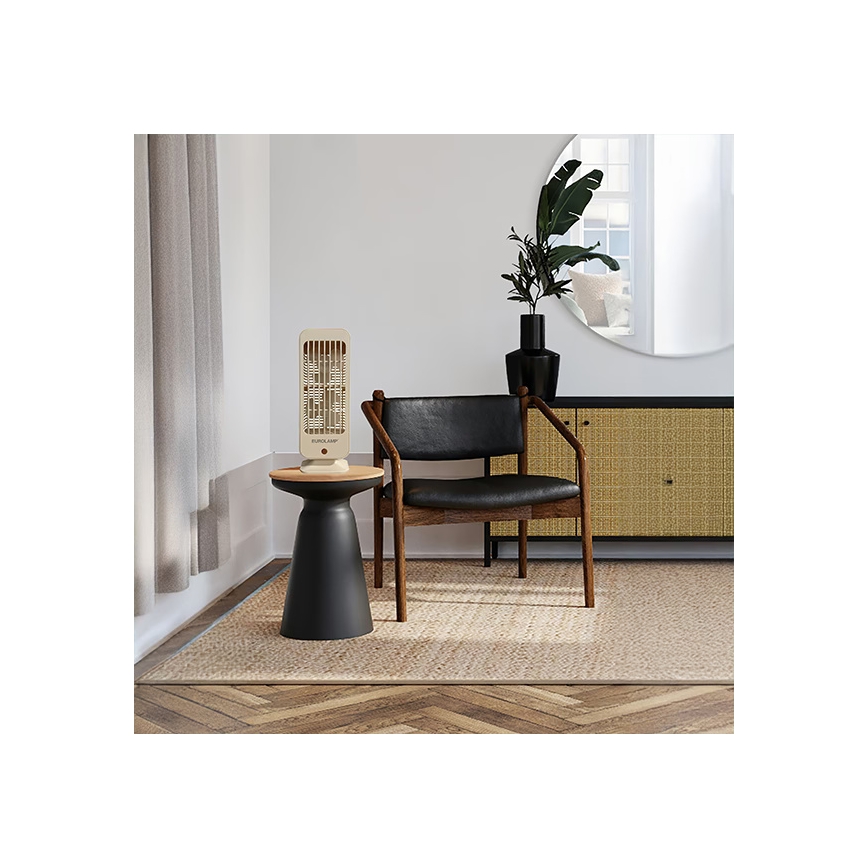 Nabíjací stolný ventilátor 5W/5V 1200 mAh béžový