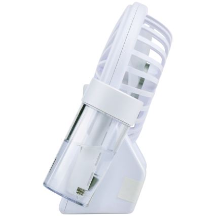 Nabíjací stolný ventilátor s funkciou hmly 3,7V 1200 mAh