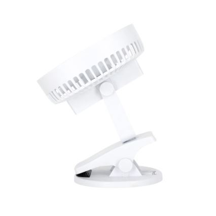 Nabíjací stolný ventilátor s klipom VIENTO 6W/5V 2000 mAh biela