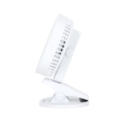 Nabíjací stolný ventilátor s klipom VIENTO 6W/5V 2000 mAh biela