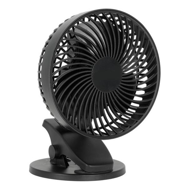 Nabíjací stolný ventilátor s klipom VIENTO 6W/5V 2000 mAh čierna