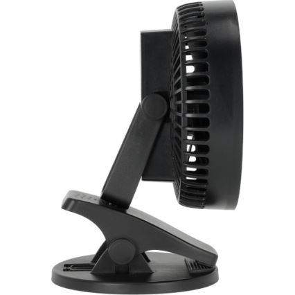 Nabíjací stolný ventilátor s klipom VIENTO 6W/5V 2000 mAh čierna