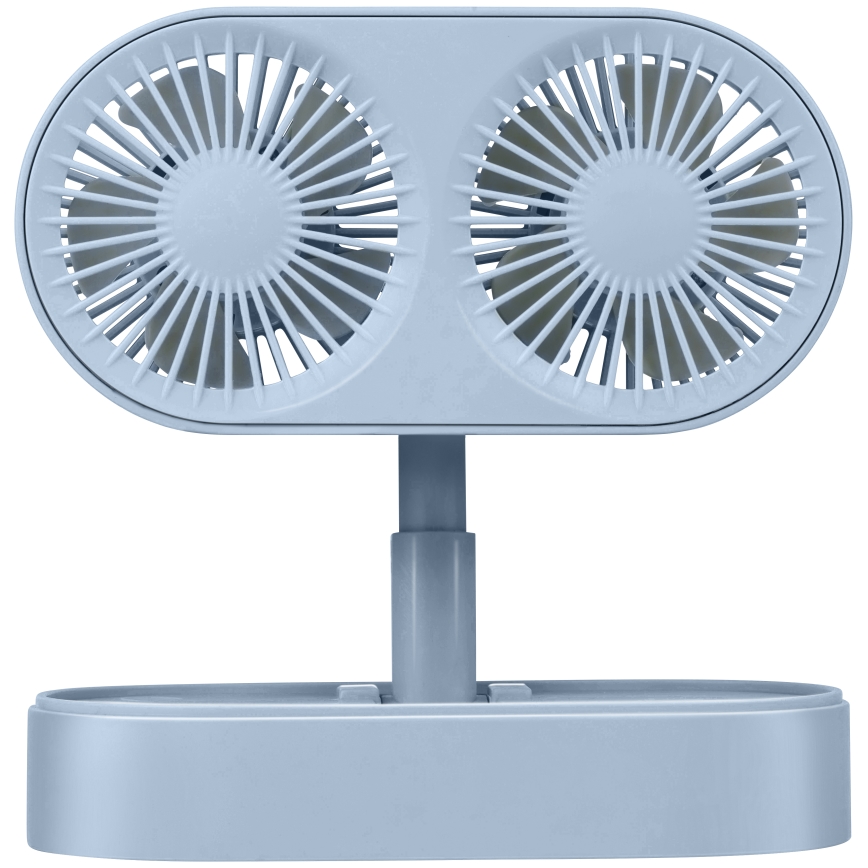 Nabíjací stolový ventilátor 3,7 V 1200 mAh modrý