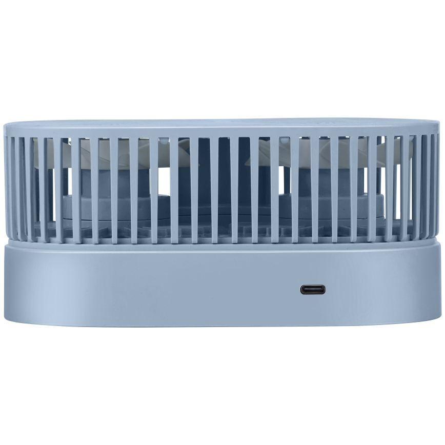Nabíjací stolový ventilátor 3,7 V 1200 mAh modrý