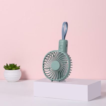Nabíjací vreckový ventilátor 5W/5V 1200 mAh khaki