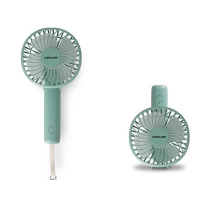 Nabíjací vreckový ventilátor 5W/5V 1200 mAh khaki